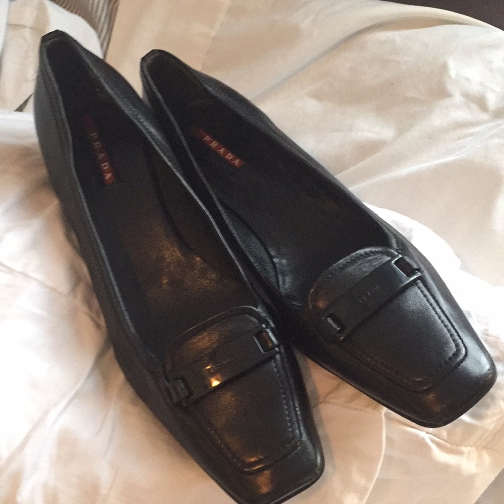 Prada kitten heels.